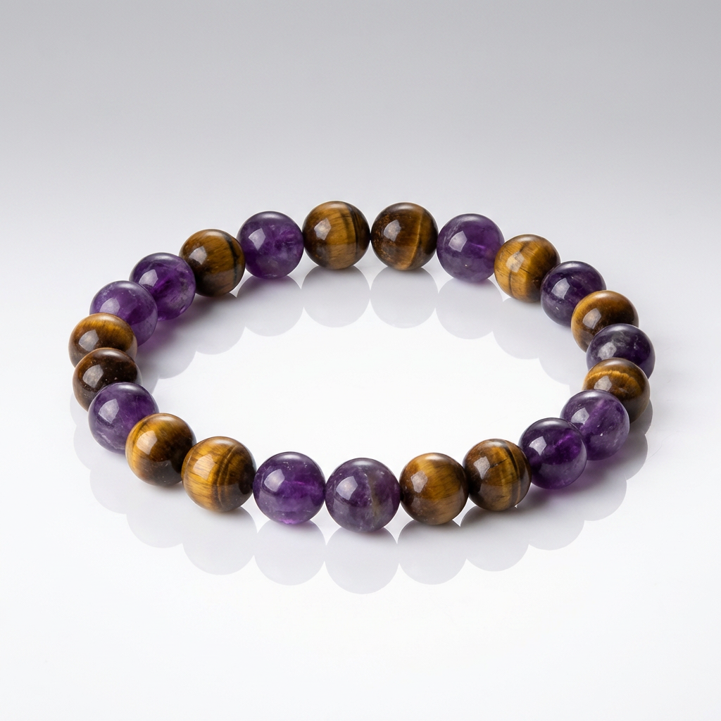 Bracelet en Perles de Cristal Naturel